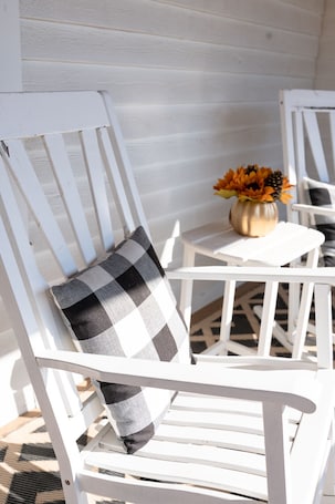 Terrace/patio. The Peoples farm house is located in the heart of North Liberty.