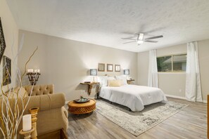 4 habitaciones, escritorio, tabla de planchar con plancha y wifi gratis