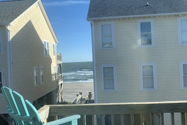 The ocean view in between the duplex- you can spot the dolphins easier!!!