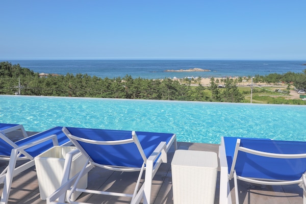 Indoor pool, seasonal outdoor pool
