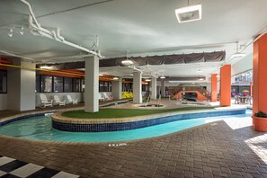 Indoor pool, a heated pool