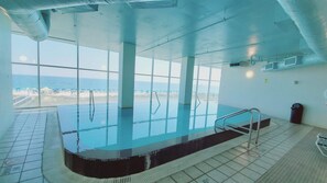 Indoor pool, a heated pool