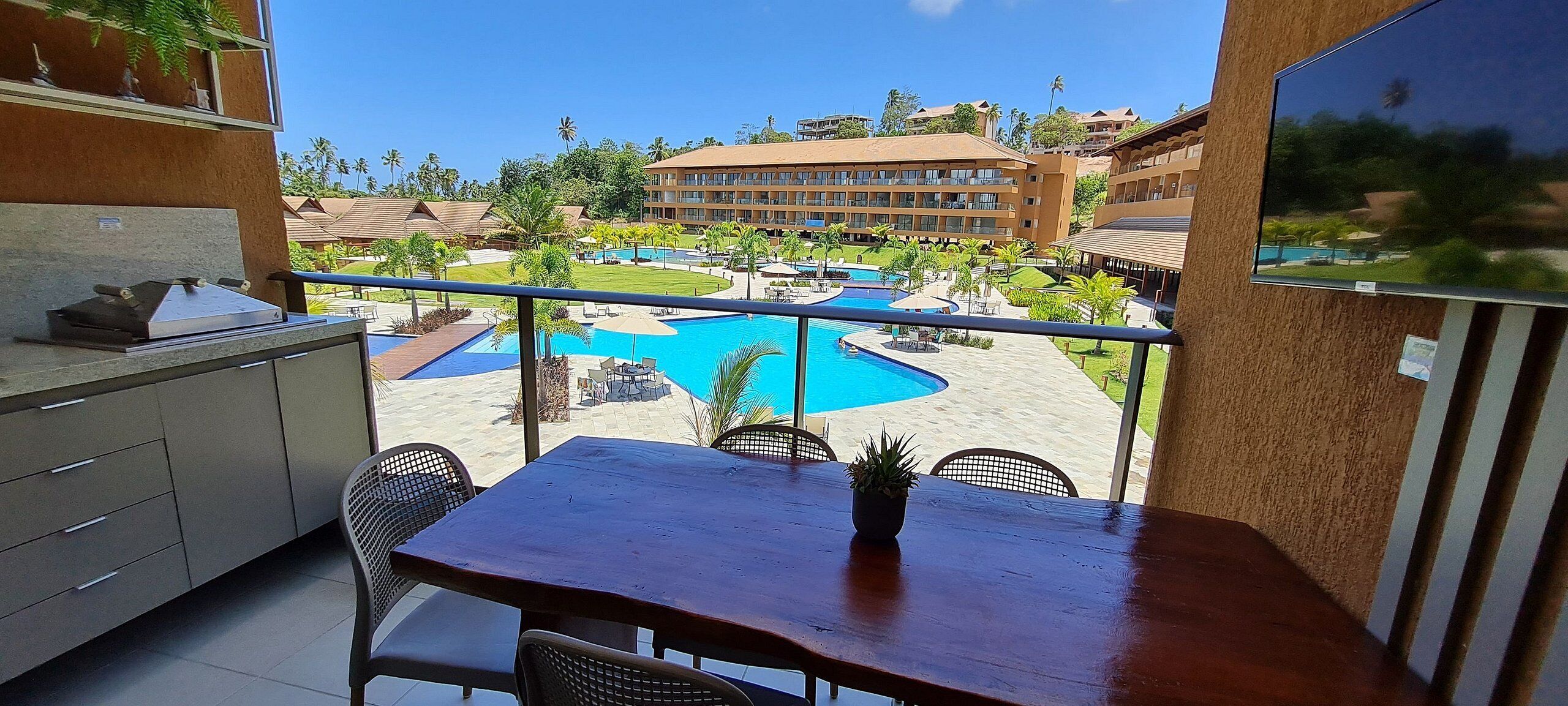 ET04H - 104 - Estela do mar 324587808 FLAT 104 EM FRENTE PISCINA | 室外用餐