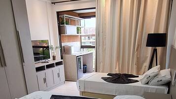 OG04H - 109 - Cavalo Marinho 324587844 FLAT 109 CM FRENTE PISCINA | 2 slaapkamers, lakens van Egyptisch katoen, luxe beddengoed, een bureau