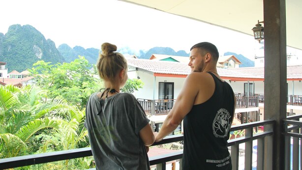 Blick vom Balkon