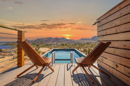 Pueblo Trail · Joshua Tree Living - Pool, Spa, Fire Pit, Views!