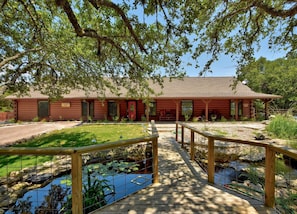 Exterior - Lonesome Dove - Spacious Log Cabin on 8 Acres, Ample Outdoor Amenities (Wimberley)