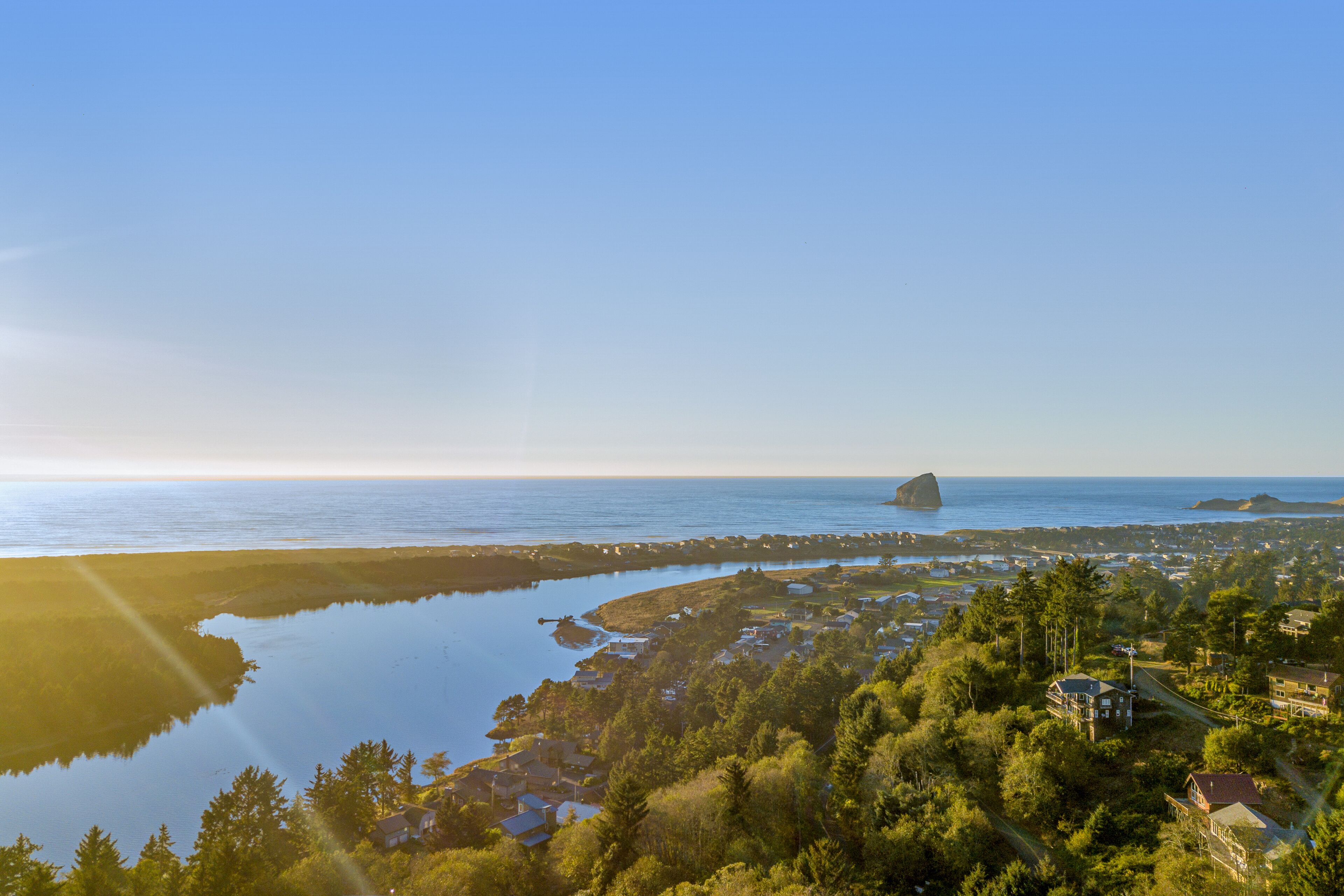 Dog-friendly ocean-view home with deck, telescope, grill, fireplace, wine fridge