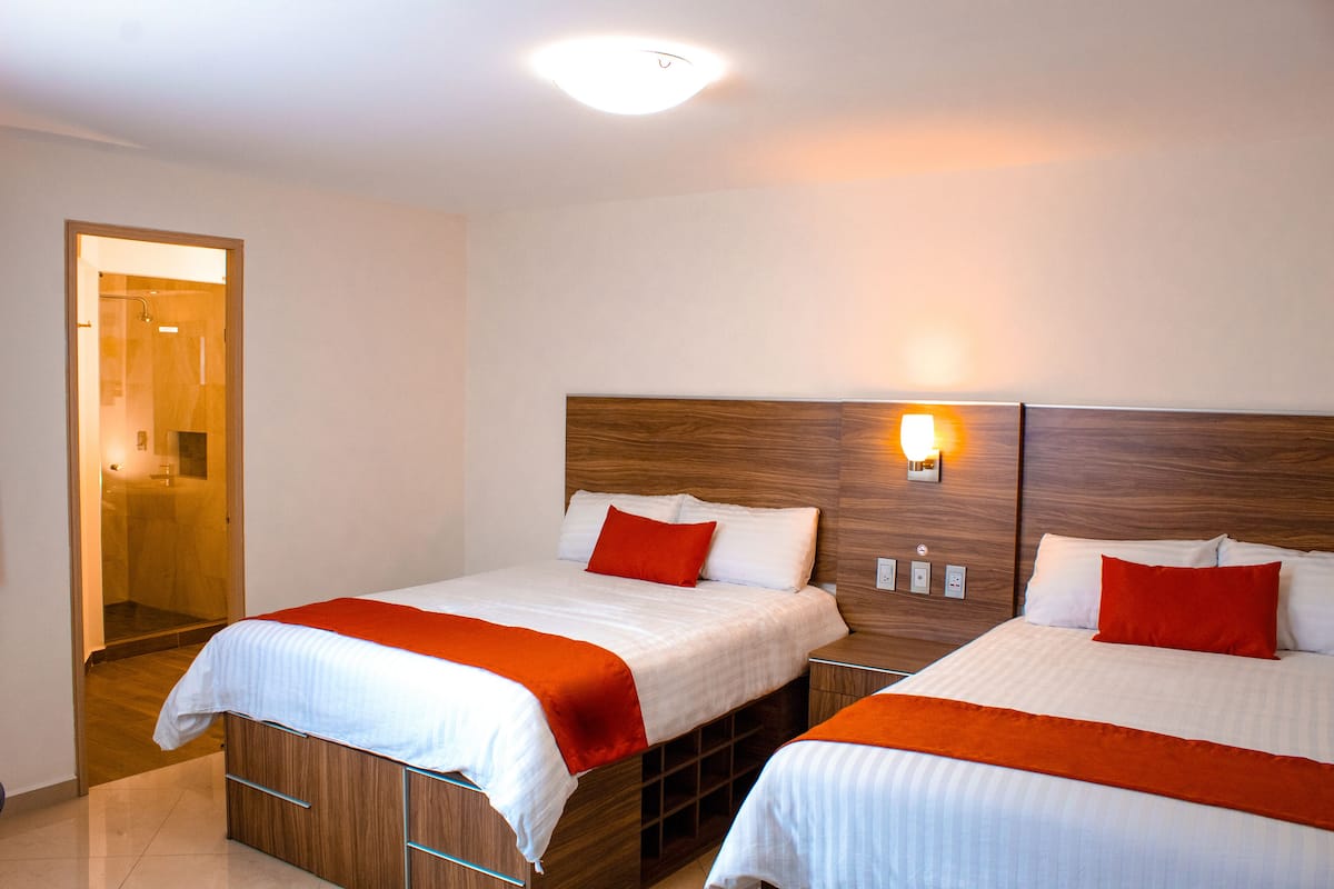 Egyptian cotton sheets, premium bedding, down duvets, in-room safe