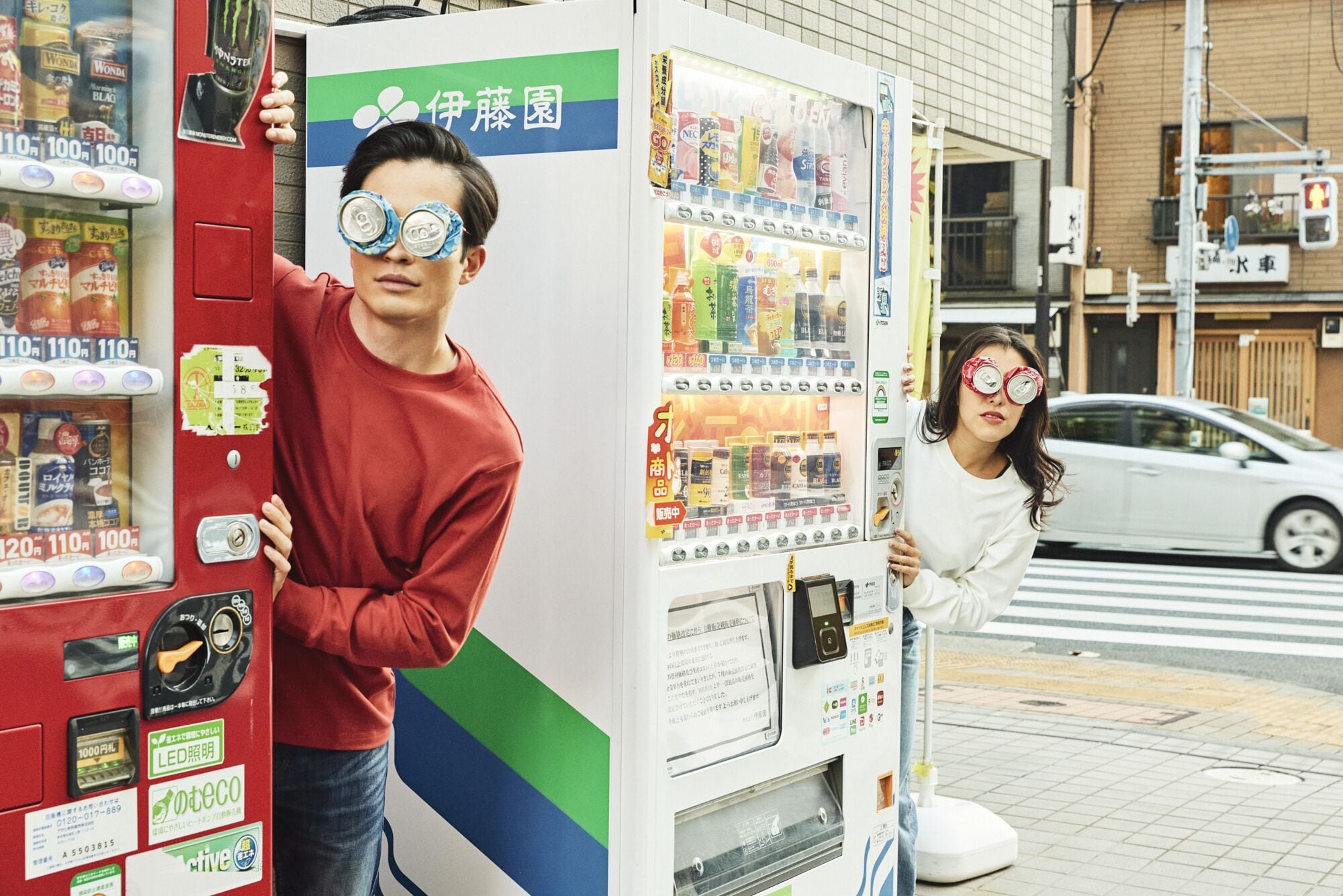 A vending machine with various drink options and a payment interface.