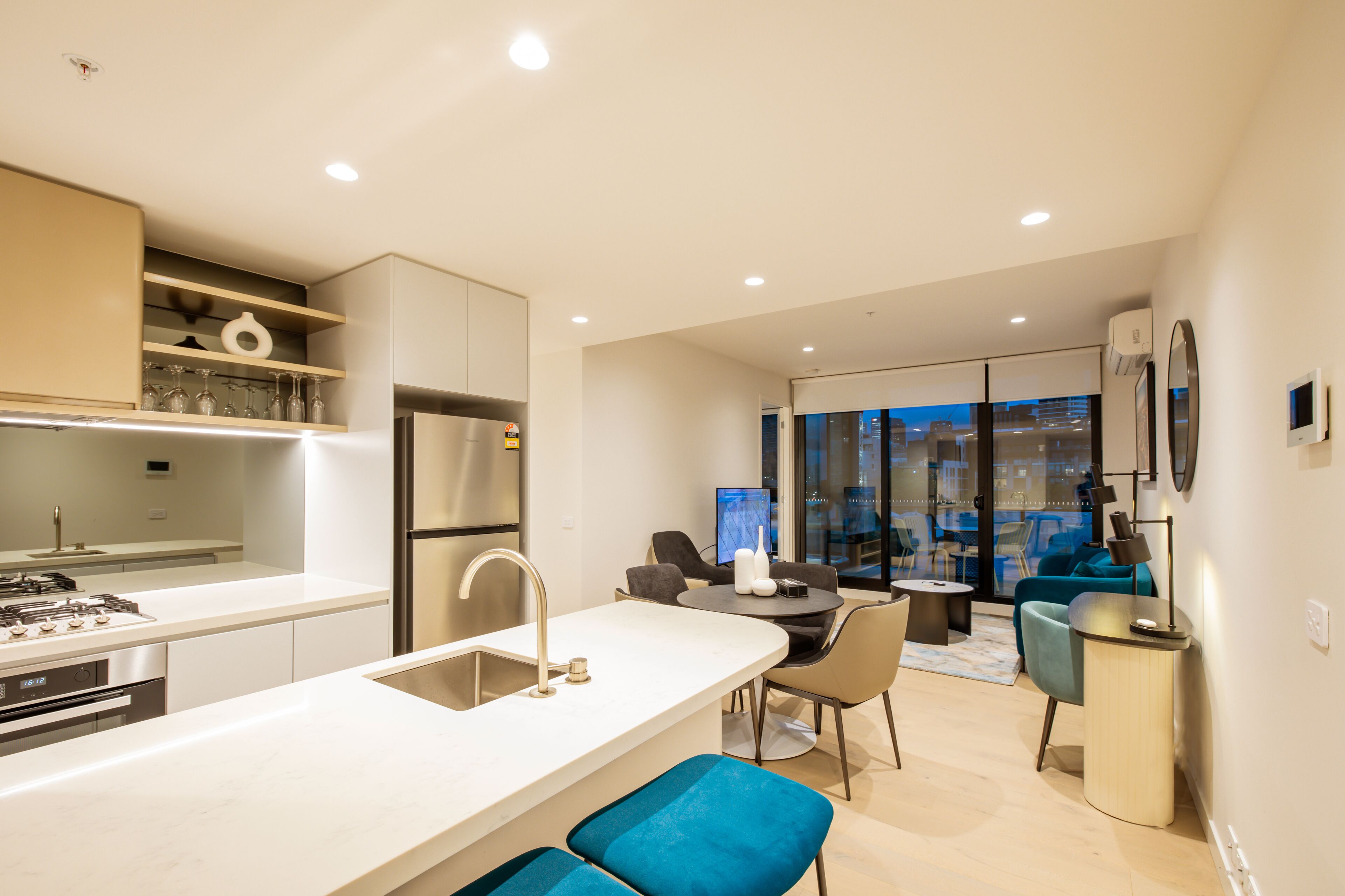 2 Bedroom 2 Bathroom Premier Apartments | Living area | 55-inch Smart TV with digital channels, TV