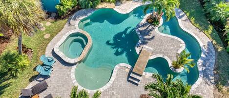 A heated pool
