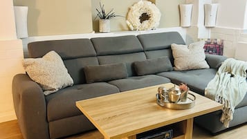 Fernseher, Kamin, Bücher