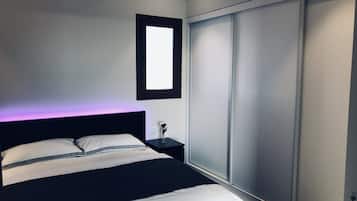 1 chambre, lit parapluie, Wi-Fi gratuit, draps fournis