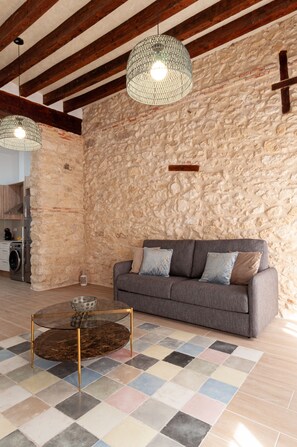 Superior Apartment | Living area | 40-inch Smart TV with digital channels, TV - Myflats Luxury Bailen (Alicante)