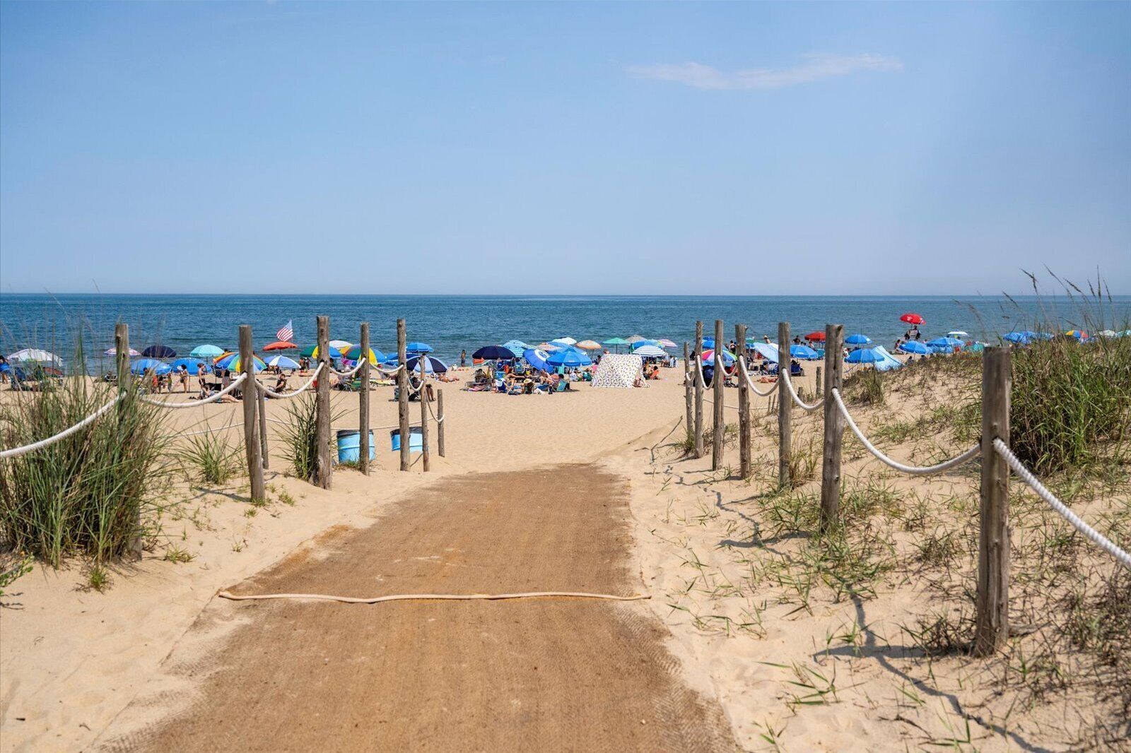 Vlak bij het strand, strandlakens