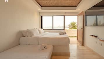 4 dormitorios, tabla de planchar con plancha, wifi y ropa de cama