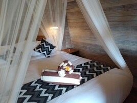 Bungalow | Minibar, decoración individual, mobiliario individual y wifi gratis