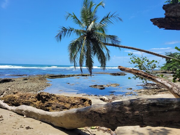 En la playa