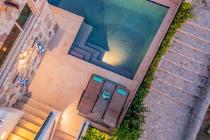 A heated pool