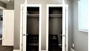 2 bedrooms, iron/ironing board, travel crib, WiFi