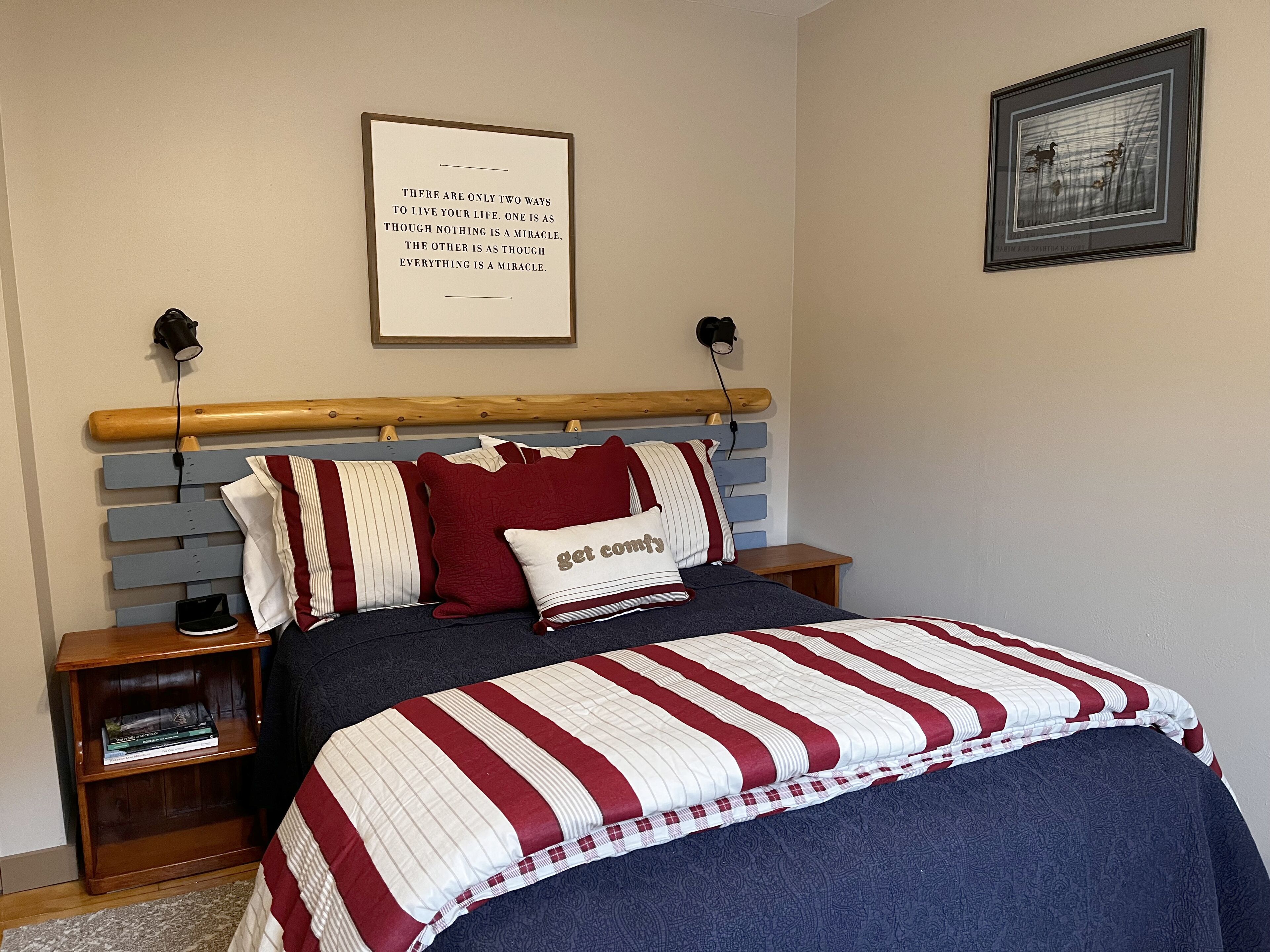 2 dormitorios, tabla de planchar con plancha, wifi gratis y ropa de cama