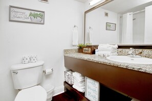 Hair dryer, towels