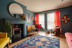 Superior-Apartment, eigenes Bad | Lounge