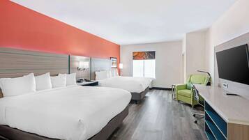 Standard Room, 2 Queen Beds, Accessible, Non Smoking (Walk-in Shower) | Premium bedding, memory-foam beds, in-room safe, individually furnished