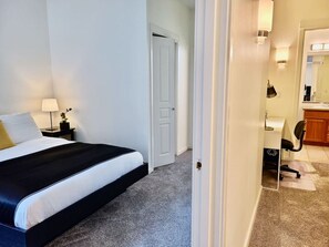 1 غرفة نوم ومكتب ومكواة/لوح كي وواي فاي