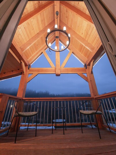 Views of the Mountain from the private decks of this upstairs condo.