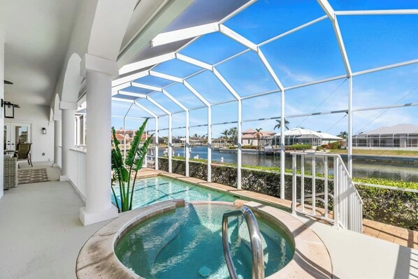 A heated pool