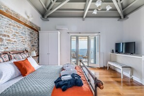 2 bedrooms, iron/ironing board, free WiFi, bed sheets - Villa Pounda-Breathtaking sea view-wifi-Newbuilding (Skopelos)