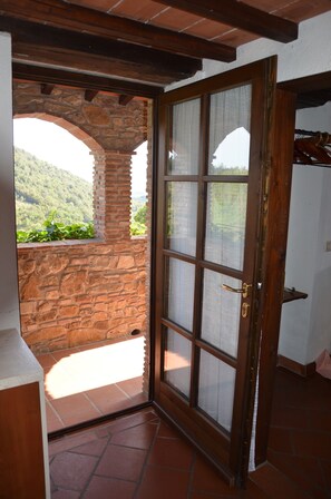 Blick von der Unterkunft