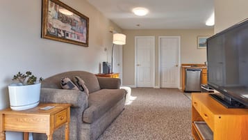 Téléviseur connecté, lecteur de DVD, livres, sélection de films