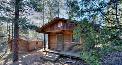 Hummingbird log cabin with private jacuzzi