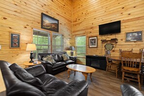 智能電視、壁爐、DVD 播放機