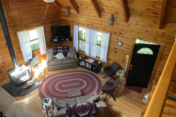 Each loveseat is a twin sleeper