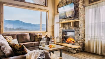 TV connectée, cheminée