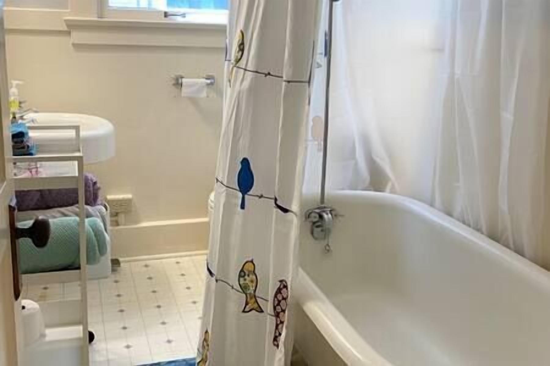 Ducha y bañera combinadas y secador de pelo