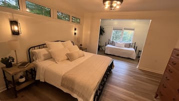 3 室のベッドルーム、WiFi、ベッドシーツ