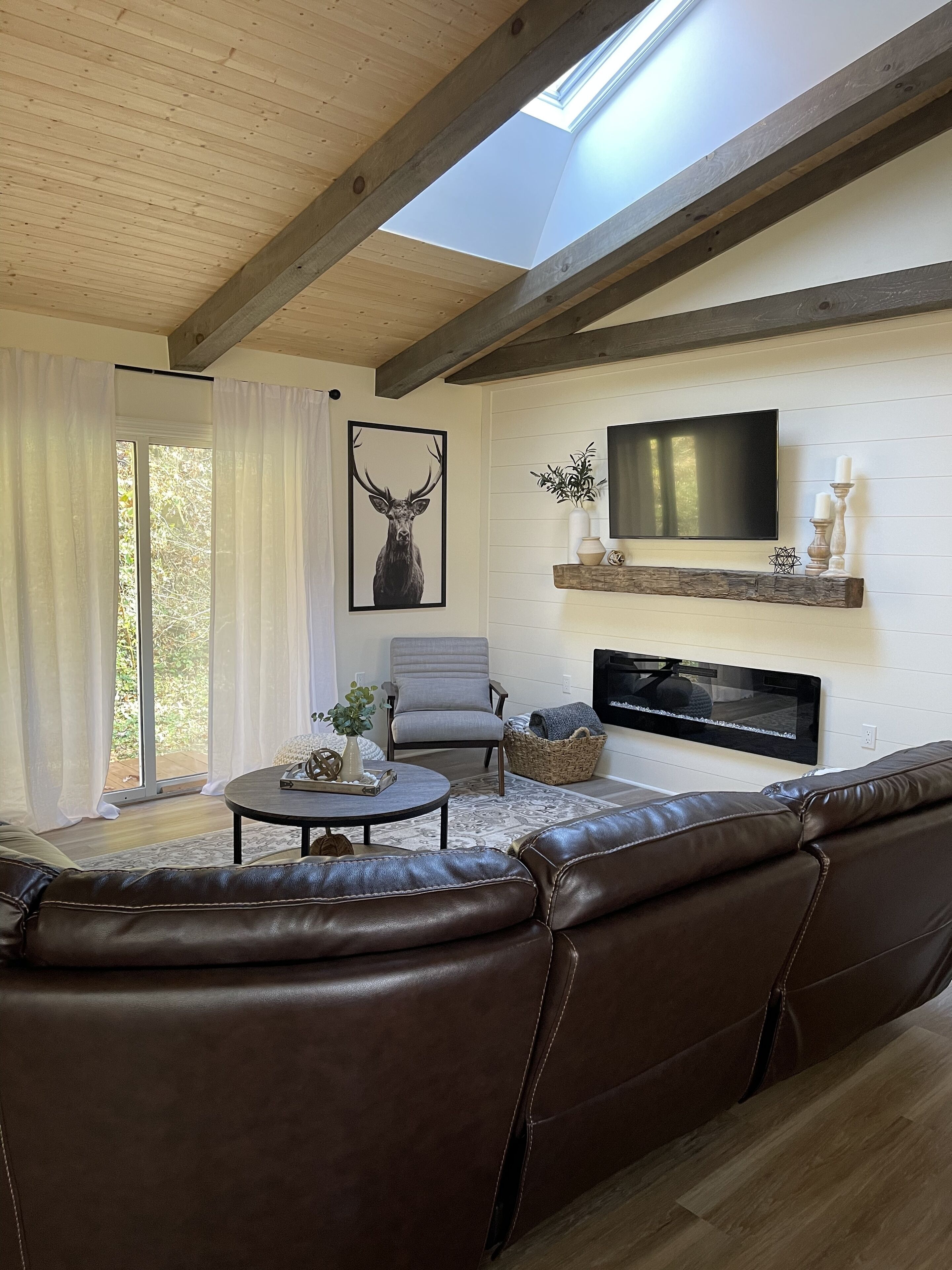 TV connectée, cheminée