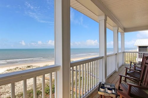 Luxurious 6-Bedroom Oceanfront Home with Private Pool in Gulf County.