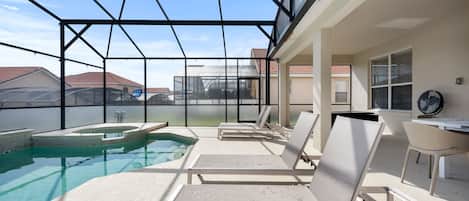 A heated pool