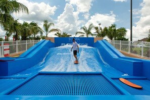 A heated pool