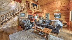 Living room - Finding Grace by Escape to Blue Ridge (Blue Ridge)