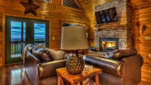 House, 3 Bedrooms | Living room - Finding Grace by Escape to Blue Ridge (Blue Ridge)