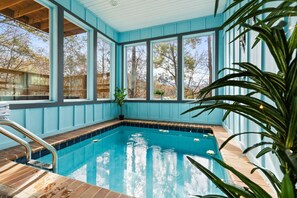 Indoor pool, a heated pool