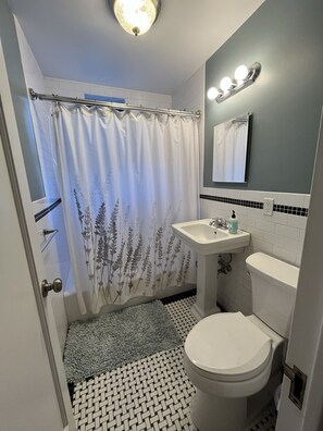 Bathtub, toilet paper - Upscale holiday rental in Astoria (Astoria)