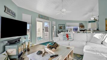 TV, fireplace, DVD player